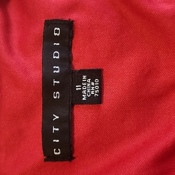 City Studio Red Lace Sleeveless Dress - Picture 6 of 8